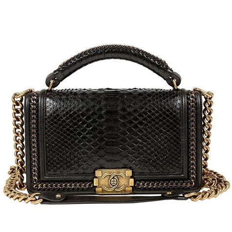 python boy bag chanel|chanel boyfriend bag.